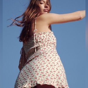 Zara linen blend floral set size M